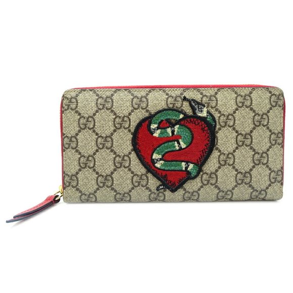 Gucci Snake Round Wallet Holiday Collection Women's and Men's Long 456863 GG ...